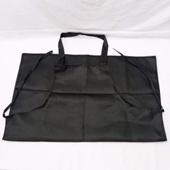 Tạp Dề Màu Đen Đa Năng Treo Cổ Trơn Vải Kaki Dài 70 x 61 Cm PVN7723