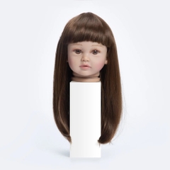 {ĐỦ MÀU} TÓC TƠ GIẢ CHỊU NHIỆT CHO BÚP BÊ TÁI SINH vòng Đầu 30 cm 50 cm = 20 inch Doll + vòng Đầu 34 cm 55 cm = 22 inch Doll, búp bê mini 20 cm (Ixdoll)