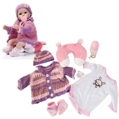 {Đủ Mẫu} Bộ Quần Áo Trẻ Em Sơ Sinh 5–8kg Váy Công Chúa, Búp Bê Tái Sinh 50–55–66cm