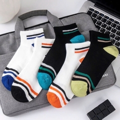 (Đủ Mẫu} Set 5 Đôi Tất Vớ Nam Nữ Cổ Cao Chất Liệu Cotton Dày Dặn, Khử Mùi Thoáng Khí Hoạ Tiết Hoa Cỏ Siêu Dễ Thương