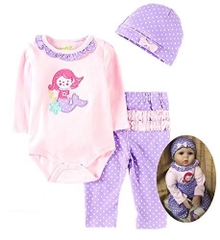 {Đủ Mẫu} Bộ Quần Áo Trẻ Em Sơ Sinh 5–8kg Váy Công Chúa, Búp Bê Tái Sinh 50–55–66cm