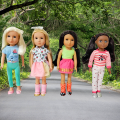 [Đủ mẫu] Búp Bê Mỹ Thời Trang Cô Gái Long Lanh Glitter Girls 35cm 14 inch 3+  Fashion Battat Doll