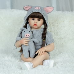 [Đủ mẫu] Búp Bê  Thân Gòn  Mềm Mại 60 cm = 24 inch Reborn Silicon Vinyl Doll