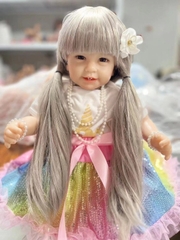 [Đủ mẫu] Búp Bê 55 cm = 22 inch Thân Gòn Mềm Mại  Reborn Silicon Vinyl Doll