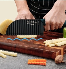 {Đủ Mẫu} Dụng Cụ Cắt Thái Xén Nạo Rau Củ Quả Hình Gợn Sóng Đẹp Mắt Tay Cầm Bằng Gỗ Không Đau Tay