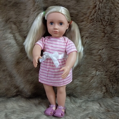 [HÀNG CAO CẤP TỒN KHO] Búp Bê Mỹ Cao cấp 46 cm 18 inch Mắt Chớp - Chính Hãng Our Generation  Doll