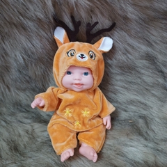 Búp Bê Tái Sinh Nhựa Mềm 18 cm 7 inch mắt 3D  Vinyl Reborn Baby Doll