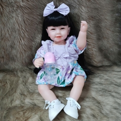 [Đủ mẫu] Búp Bê 55 cm = 22 inch Thân Gòn Mềm Mại  Reborn Silicon Vinyl Doll