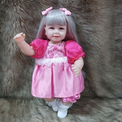 [Đủ mẫu] Búp Bê 55 cm = 22 inch Thân Gòn Mềm Mại  Reborn Silicon Vinyl Doll
