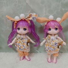 Búp bê khớp BJD 4 inch 13 cm hoạt hình Lắp Ráp Tóc Style Dbs Dream Fairy Maytree OB11 Starlight Academy