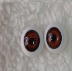 Hộp 100 pcs Phụ Kiện Mắt 3D 12 mm Nhựa Cho Búp Bê 12 cm 5 Inch Doll Động Vật Dành Cho Đồ Chơi, Làm Thủ Công