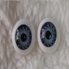 Hộp 100 pcs Phụ Kiện Mắt 3D 12 mm Nhựa Cho Búp Bê 12 cm 5 Inch Doll Động Vật Dành Cho Đồ Chơi, Làm Thủ Công