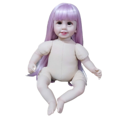 {ĐỦ MÀU} TÓC TƠ GIẢ CHỊU NHIỆT CHO BÚP BÊ TÁI SINH vòng Đầu 30 cm 50 cm = 20 inch Doll + vòng Đầu 34 cm 55 cm = 22 inch Doll, búp bê mini 20 cm (Ixdoll)