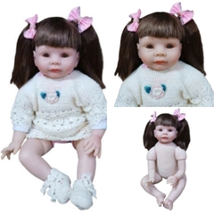 [Đủ mẫu] Búp Bê 55 cm = 22 inch Thân Gòn Mềm Mại  Reborn Silicon Vinyl Doll