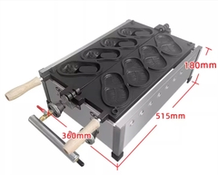 {Đủ Mẫu} Xài Điện 3000W & Xài Gas Máy Nướng Bánh Đường Phố 38x38x26cm Waffle Maker Electric