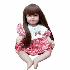 [Đủ mẫu] Búp Bê 55 cm = 22 inch Thân Gòn Mềm Mại  Reborn Silicon Vinyl Doll