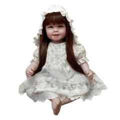 [Đủ mẫu] Búp Bê 55 cm = 22 inch Thân Gòn Mềm Mại  Reborn Silicon Vinyl Doll