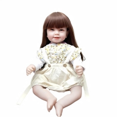 [Đủ mẫu] Búp Bê 55 cm = 22 inch Thân Gòn Mềm Mại  Reborn Silicon Vinyl Doll
