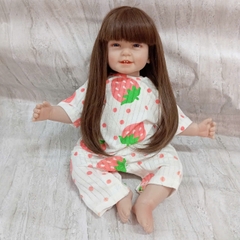 [Đủ mẫu] Búp Bê 55 cm = 22 inch Thân Gòn Mềm Mại  Reborn Silicon Vinyl Doll