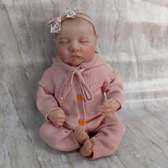 Búp Bê Thân Gòn + Thân Nhựa Mềm Mại 48 cm = 18 inch Reborn Silicon Vinyl Doll