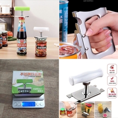 {Đủ Mẫu} Bộ Dụng Cụ Mở Nắp Đa Năng Khui Mở Chai Lọ, Đồ Hộp Thép Không Gỉ