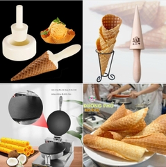 {Đủ Mẫu} Dụng Cụ Tạo Hình Bánh Kem Ốc Quế Cao Cấp Tiện Lợi