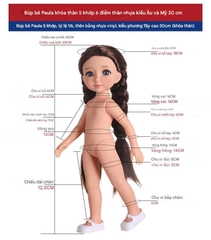 [Đủ mẫu] Búp Bê Nhựa 30cm Phong Cách Tây Ban Nha Paula Style vinyl 12 inch Doll