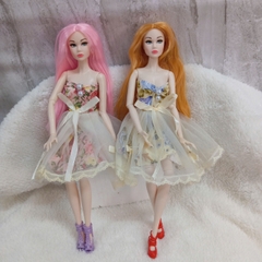 [Đủ mẫu] Búp Bê Barbie Siêu Mẫu 33cm Có Tóc – Phụ Kiện Trang Điểm Cho Bé Gái