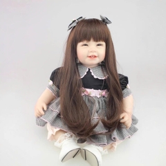 [Đủ mẫu] Búp Bê 55 cm = 22 inch Thân Gòn Mềm Mại  Reborn Silicon Vinyl Doll