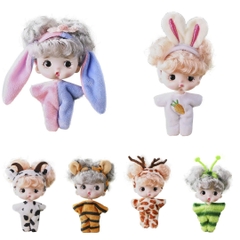 Búp Bê Em Bé Kawaii Mini OB 10 Cm = 3 Inch Kèm Trang Phục Động Vật Dễ Thương