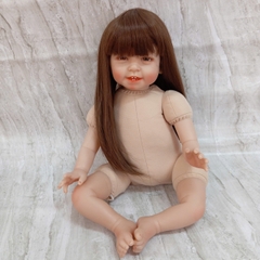 [Đủ mẫu] Búp Bê 55 cm = 22 inch Thân Gòn Mềm Mại  Reborn Silicon Vinyl Doll