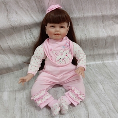 [Đủ mẫu] Búp Bê 55 cm = 22 inch Thân Gòn Mềm Mại  Reborn Silicon Vinyl Doll