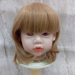 {ĐỦ MÀU} TÓC TƠ GIẢ CHỊU NHIỆT CHO BÚP BÊ TÁI SINH vòng Đầu 30 cm 50 cm = 20 inch Doll + vòng Đầu 34 cm 55 cm = 22 inch Doll, búp bê mini 20 cm (Ixdoll)