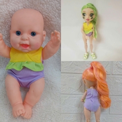 [đủ mẫu] Quần Áo Búp Bê Tái Sinh Nhựa Mềm 18 cm 7 inch, 8 inch 21 cm Vinyl Reborn Baby Doll