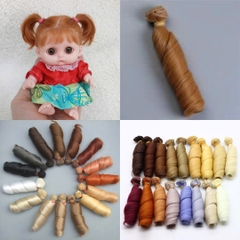 {Đủ Màu} Tép Tóc Giả 5 cm, 15 cm, 25 cm Dán Cho Búp Bê Chịu Nhiệt Độ Cao