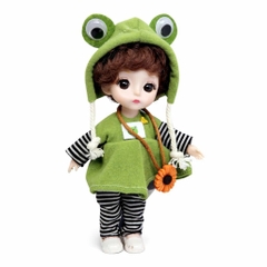 [Đủ mẫu] Búp Bê bjd 12 Khớp 15 cm - BJD 1/8 Mắt 3D Dolls (Tặng áo + giày ngẫu nhiên)