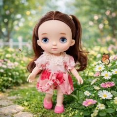 [Đủ mẫu] Búp Bê bjd 12 Khớp 15 cm - BJD 1/8 Mắt 3D Dolls (Tặng áo + giày ngẫu nhiên)