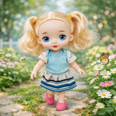 [Đủ mẫu] Búp Bê bjd 12 Khớp 15 cm - BJD 1/8 Mắt 3D Dolls (Tặng áo + giày ngẫu nhiên)