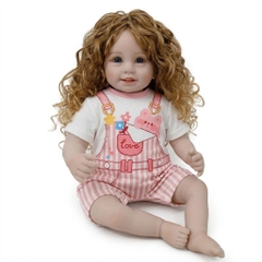 [Đủ mẫu] Búp Bê 55 cm = 22 inch Thân Gòn Mềm Mại  Reborn Silicon Vinyl Doll