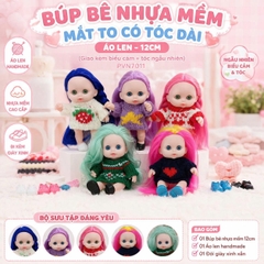 [Đủ mẫu] Búp Bê Nhựa mềm 12 cm 5 inch Vinyl reborn Baby Doll