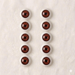 Hộp 100 pcs Phụ Kiện Mắt 3D 12 mm Nhựa Cho Búp Bê 12 cm 5 Inch Doll Động Vật Dành Cho Đồ Chơi, Làm Thủ Công