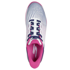 Giày Quần Vợt Nữ Skechers VIPER COURT RELOAD WHITE/NAVY/PINK