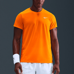 Áo Tay Ngắn Thể Thao Nam Nike Court Victory Men's Dri-FIT Tennis Top - Cam