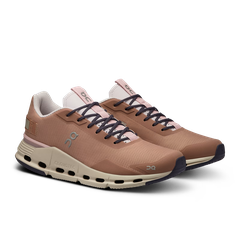 Giày Chạy Bộ Nữ On Running Cloudnova Form Rose | Brown - OUTLET