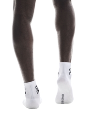 Vớ Thể Thao Unisex On Running Logo Sock Mid ( 3 đôi ) - Trắng