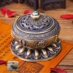 Lư đốt trầm mật tông - lư xông trầm tám cát tường