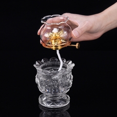 Đèn Dầu Thủy Tinh Cao Cấp 039 - đèn thờ cúng gia tiên, thờ Phật
