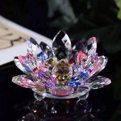 CHÂN NẾN HOA SEN LƯU LY