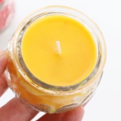 1 cặp nến hoa sen 24h / 1 ngày - nến bơ xinxin hong chuẩn hũ thủy tinh hoa sen