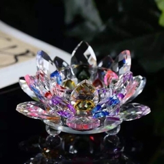 CHÂN NẾN HOA SEN LƯU LY